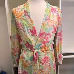 Cabi Lightweight belted jacket or cover up - Medium